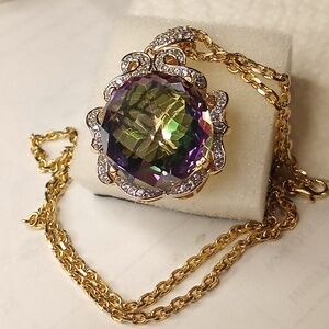 Mystic Quartz Necklace w Chain